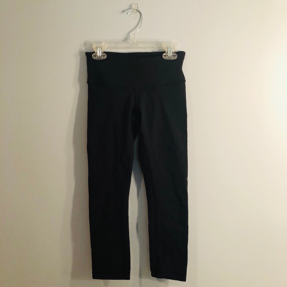 Lululemon wunder under black crop leggings